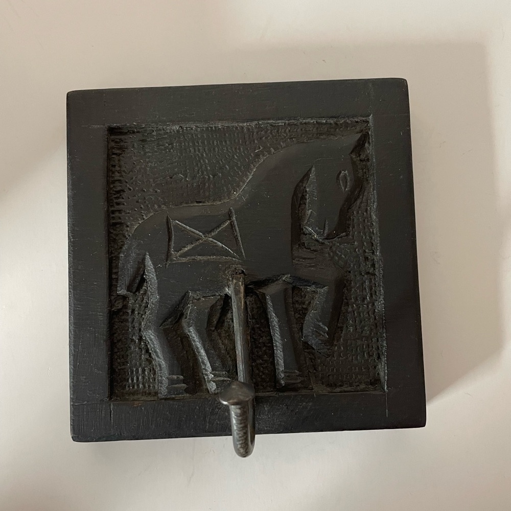 Black Wooden Horse Wall Hook - Decorative Home Wall Decor